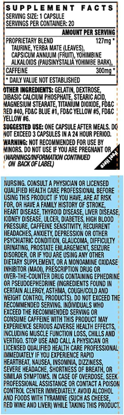 STACKER 2 Yellow Hornet capsules close-up highlighting the potent herbal blend.