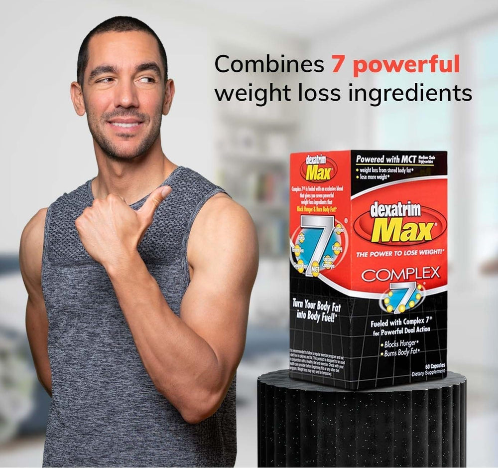 Dexatrim Max Complex-7 usage scene with lifestyle planning and meals