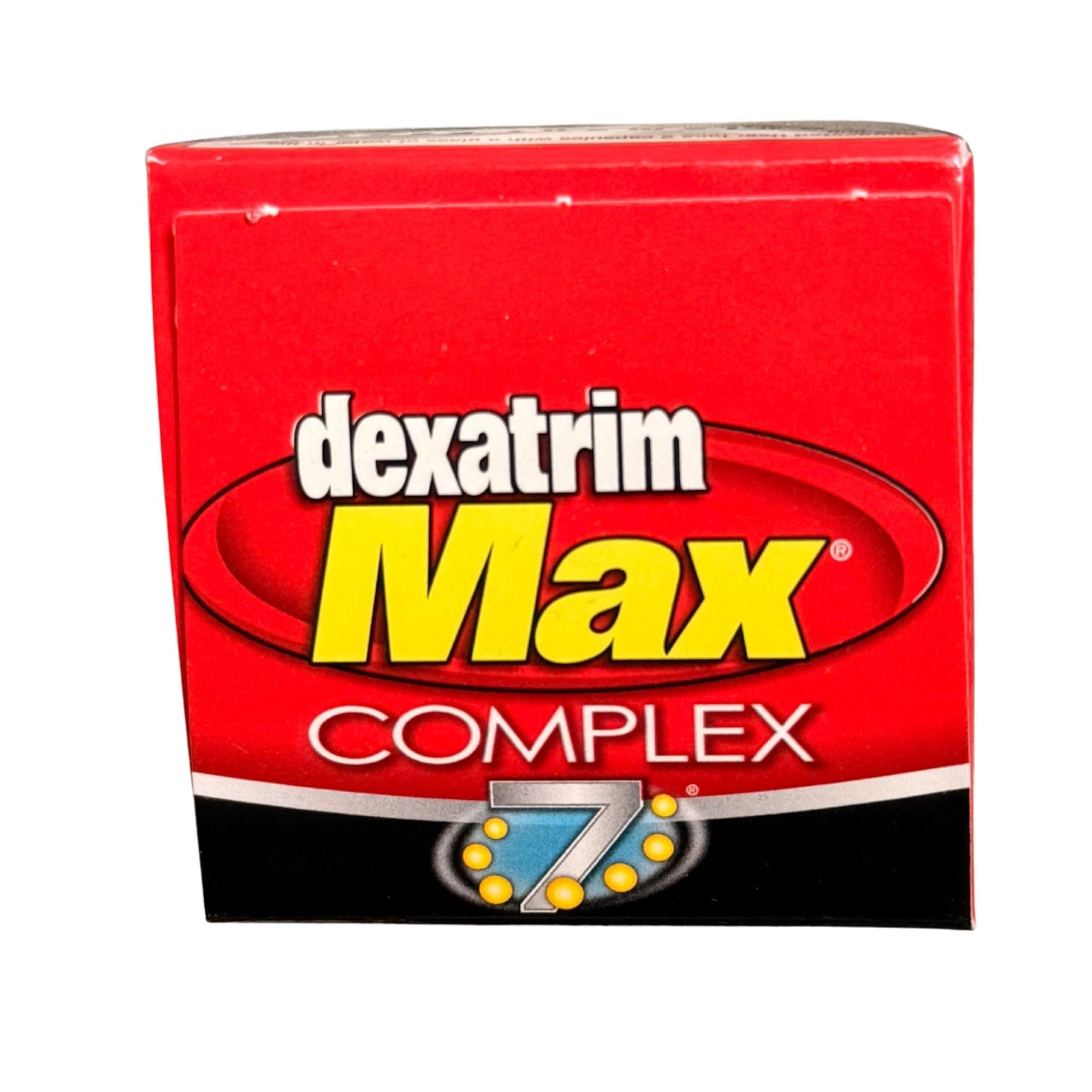 Dexatrim Max Complex-7 capsules texture indicating easy daily intake