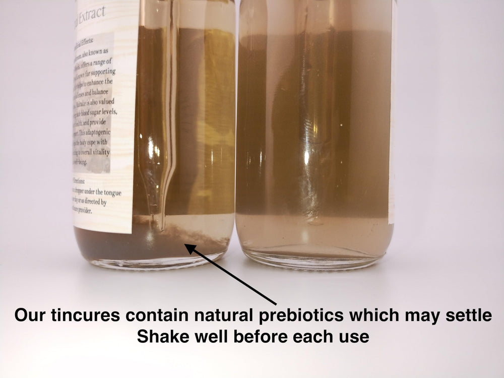 Stajcar Stoneworks filtered tincture clarity photo demonstrates triple filtration.