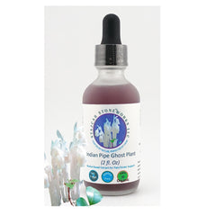 Stajcar Stoneworks Indian Pipe tincture bottle pour highlighting organic extraction.