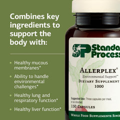 Pouring Allerplex capsules from bottle into palm for easy access