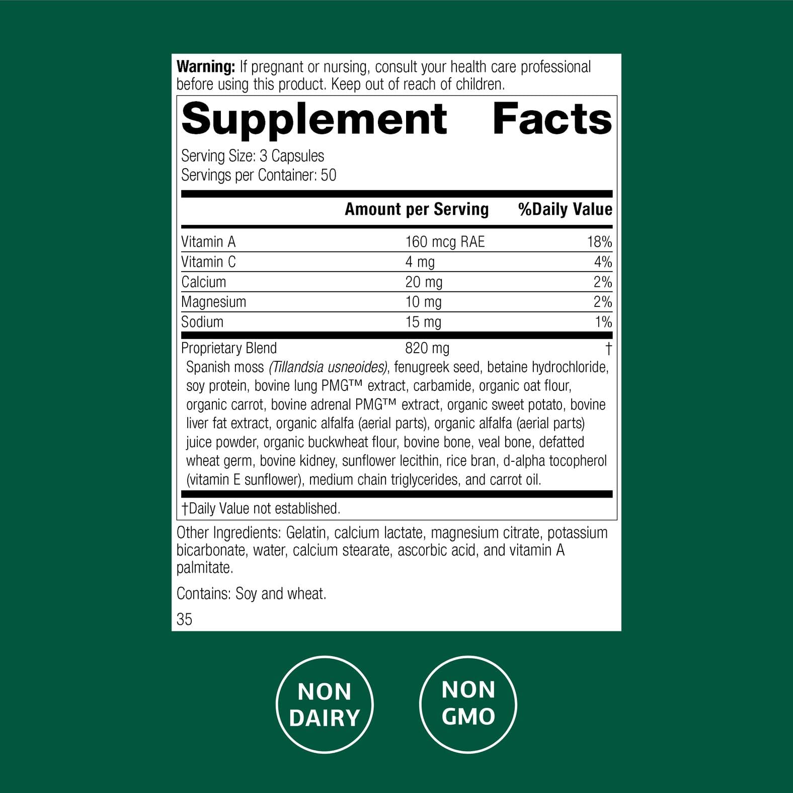 Allerplex label close-up showing key ingredients and brand trust