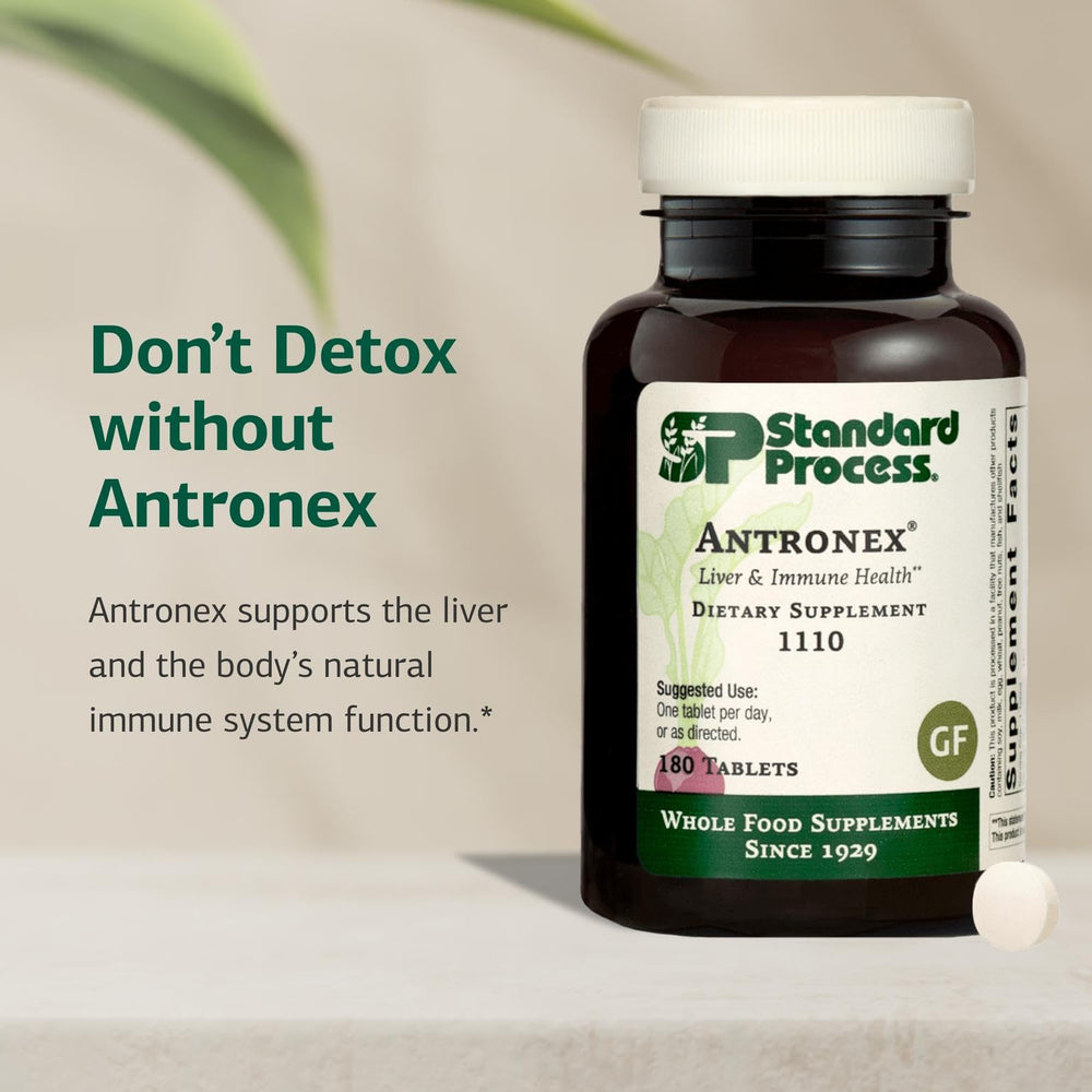 Antronex tablets pack showing 180 servings for daily use