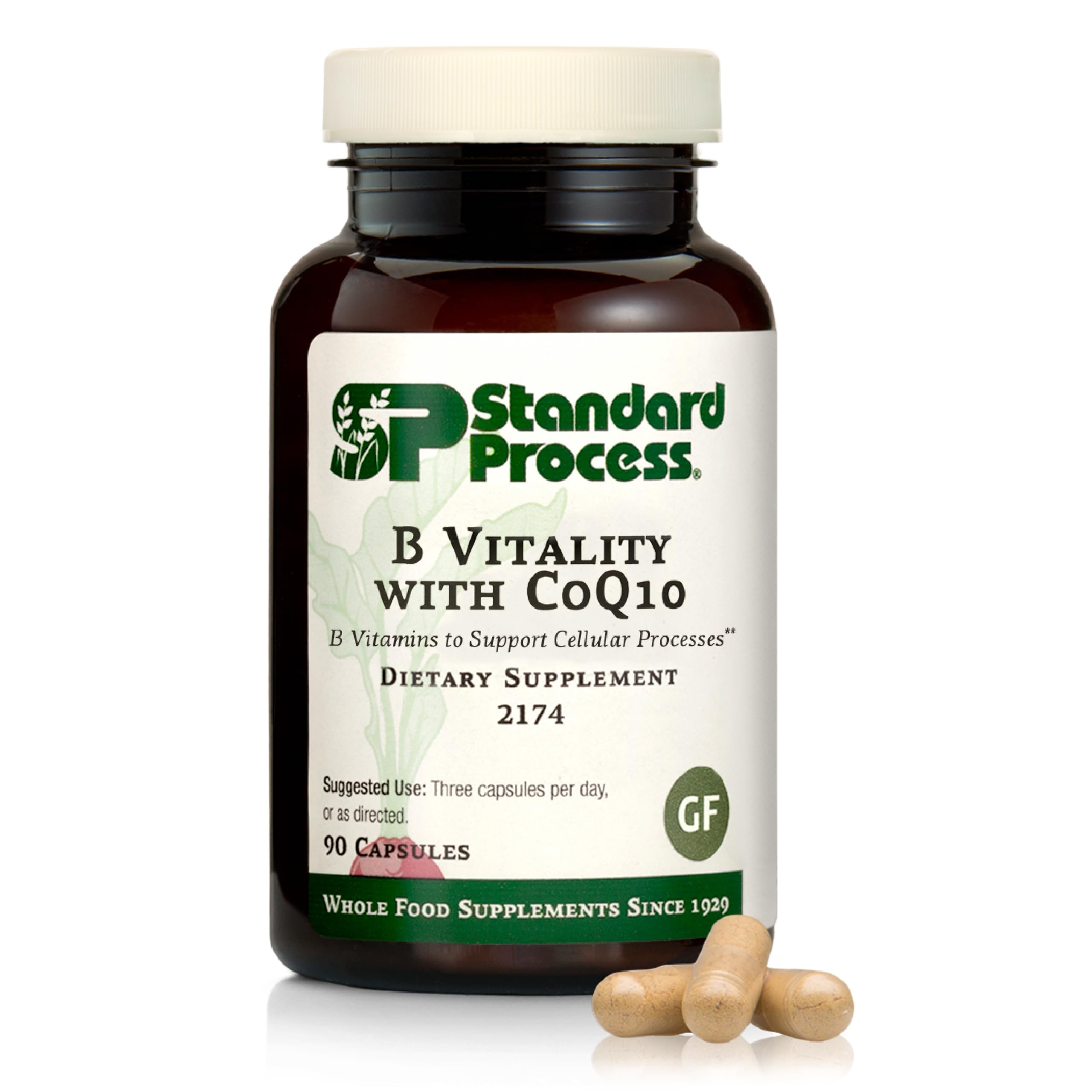 Standard Process B Vitality CoQ10 capsules for cellular support and antioxidant activity