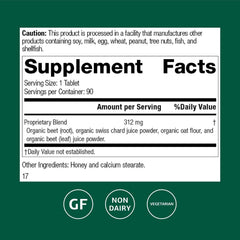 Standard Process Betafood beets close-up illustrating natural color and ingredients