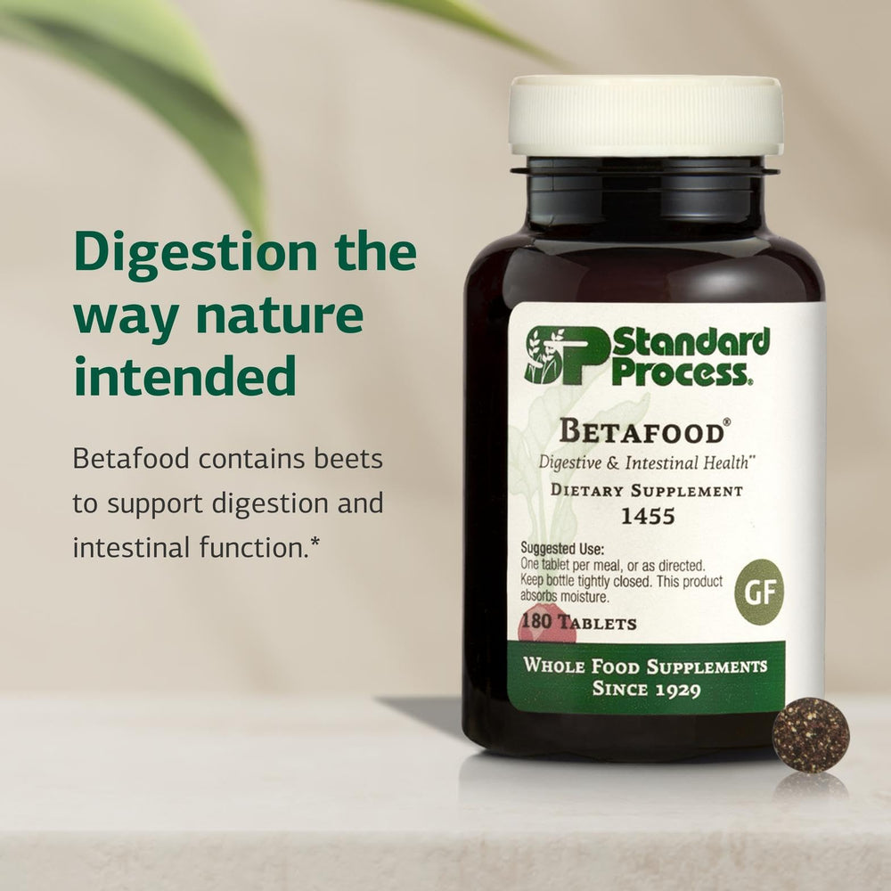 Betafood packaged tablets ready for daily digestive support