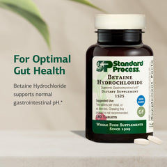 Betaine HCl capsules by Standard Process ready for daily use to support digestion
