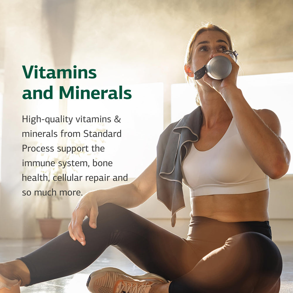 Standard Process C Synergy dosage guidance showing one tablet per meal.