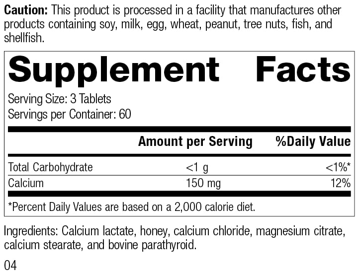 Standard Process Cal-Ma Plus bottle closeup showing gluten-free and dairy-free labeling.