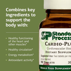 Two tablets with meals support daily heart health.