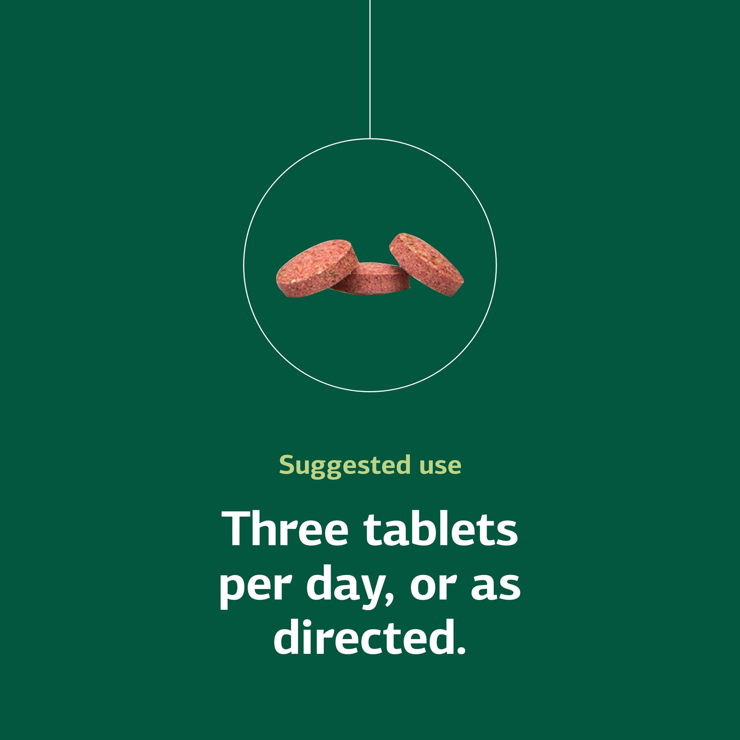 Standard Process Catalyn chewable tablet dissolving on tongue with pleasant texture.