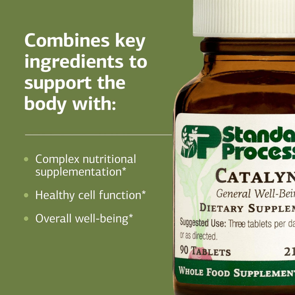 Non-dairy and non-soy formulation indicated on Catalyn packaging.