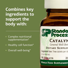 Non-dairy and non-soy formulation indicated on Catalyn packaging.