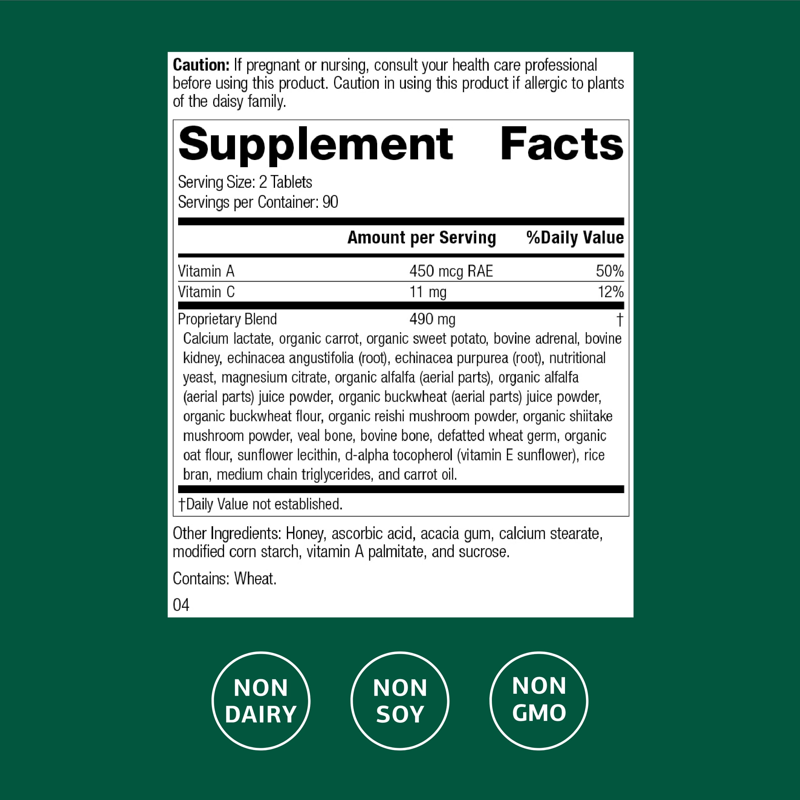 Cataplex A-C bottle open showing tablets ready for daily use.