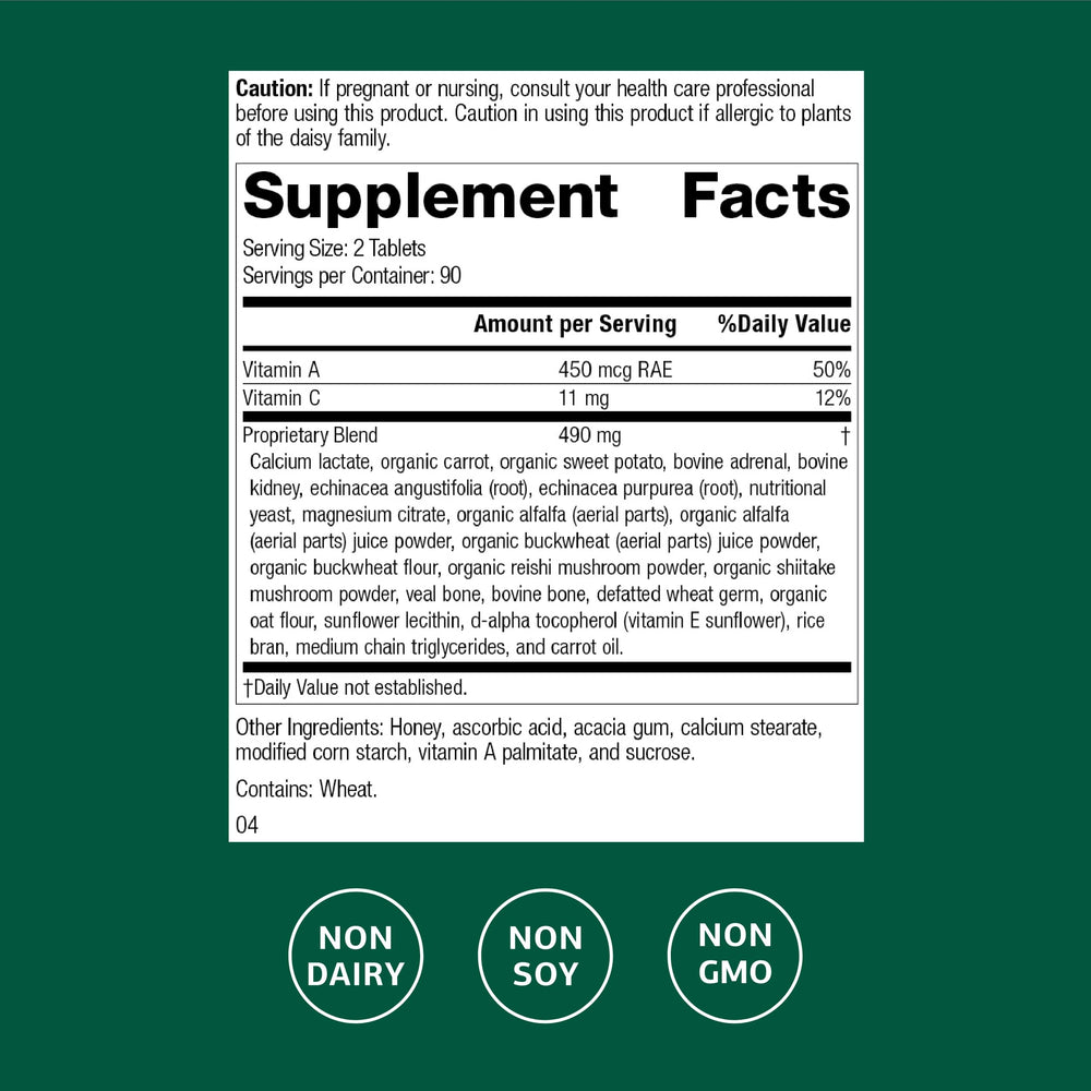 Cataplex A-C bottle open showing tablets ready for daily use.