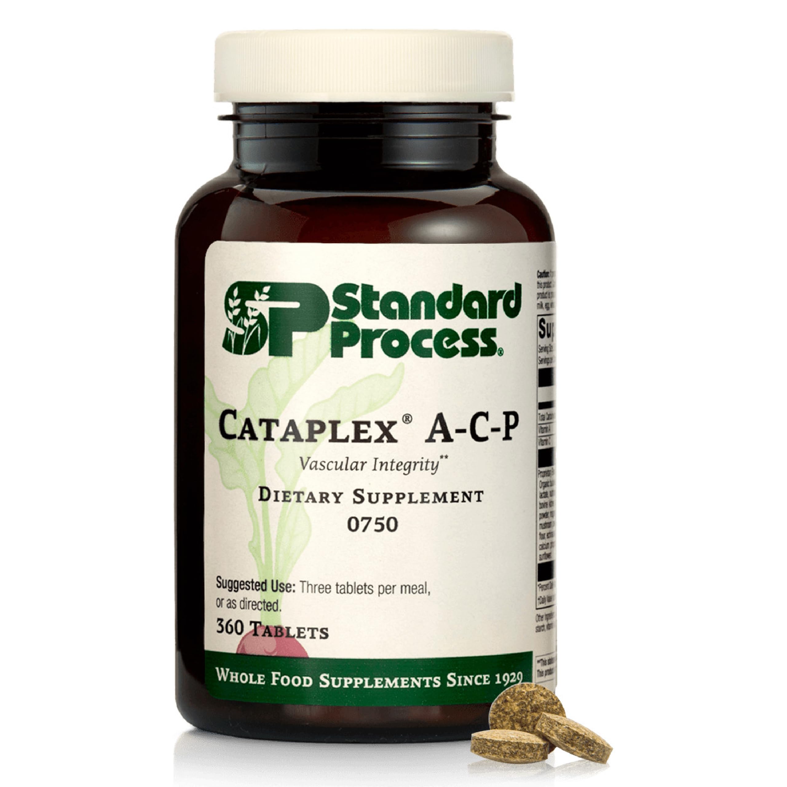 Standard Process Cataplex A-C-P bottle promoting daily cell and tissue support.