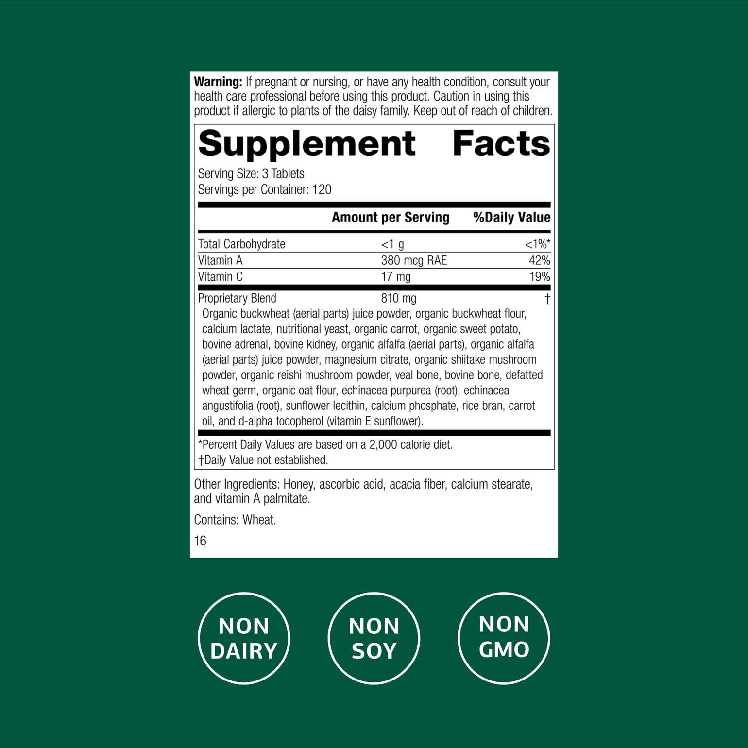 Cataplex A-C-P tablets arranged for easy daily supplementation.