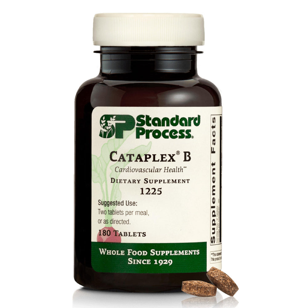 Standard Process Cataplex B bottle front label showing energy support
