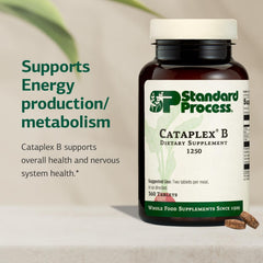 Cataplex B ingredients close-up emphasizing whole-food B-complex benefits.
