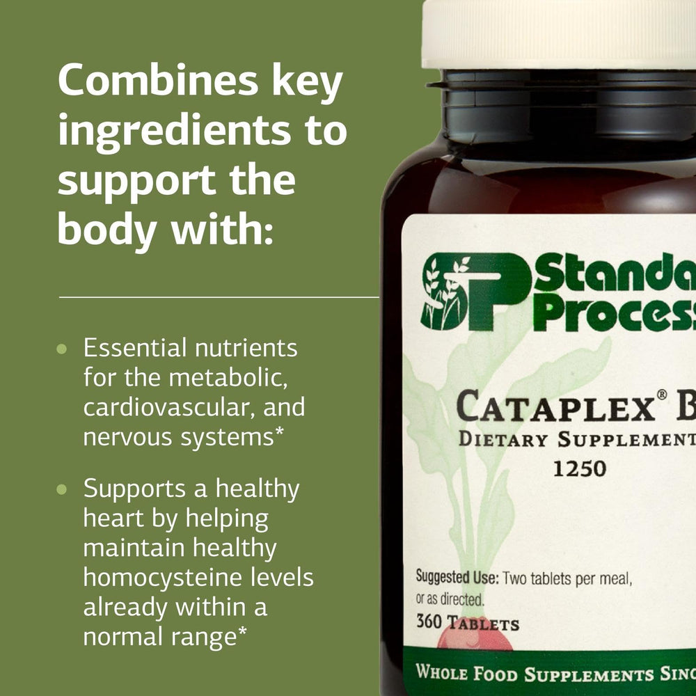 Cataplex B tablet close-up reveals small, easy-to-swallow capsules.