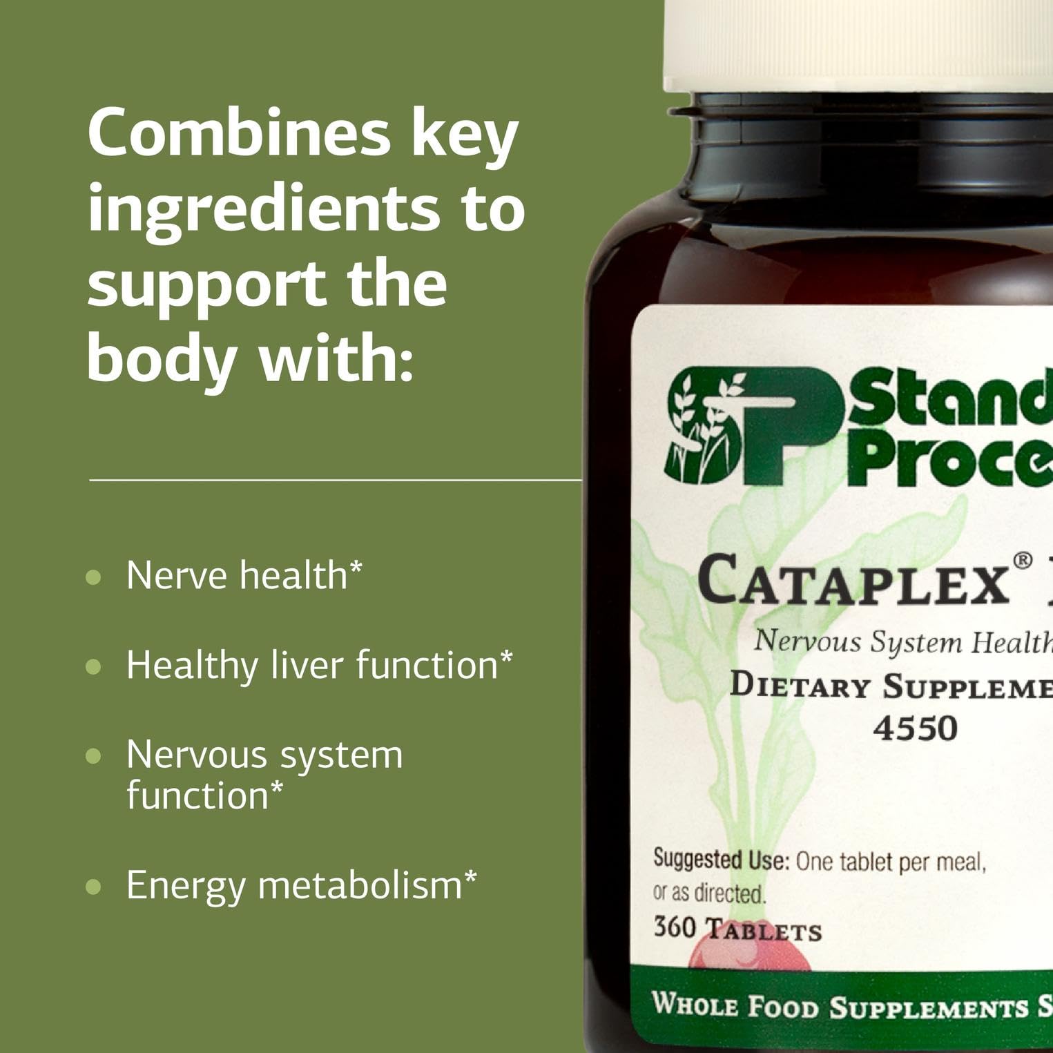 Standard Process Cataplex B2 box packaging image showing non-dairy and non-soy formula.