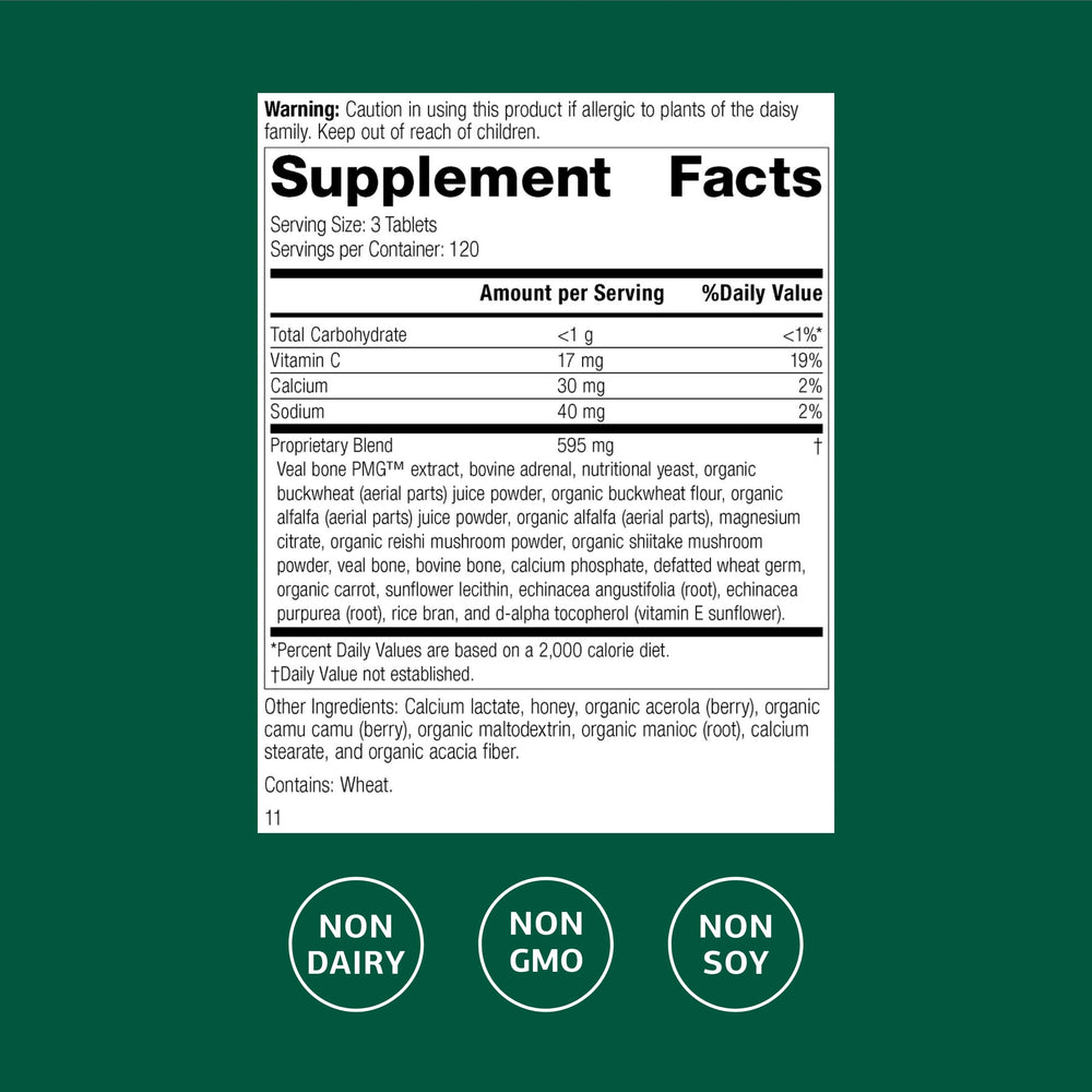 Cataplex C promotes healthy skin and connective tissue with vitamin C.