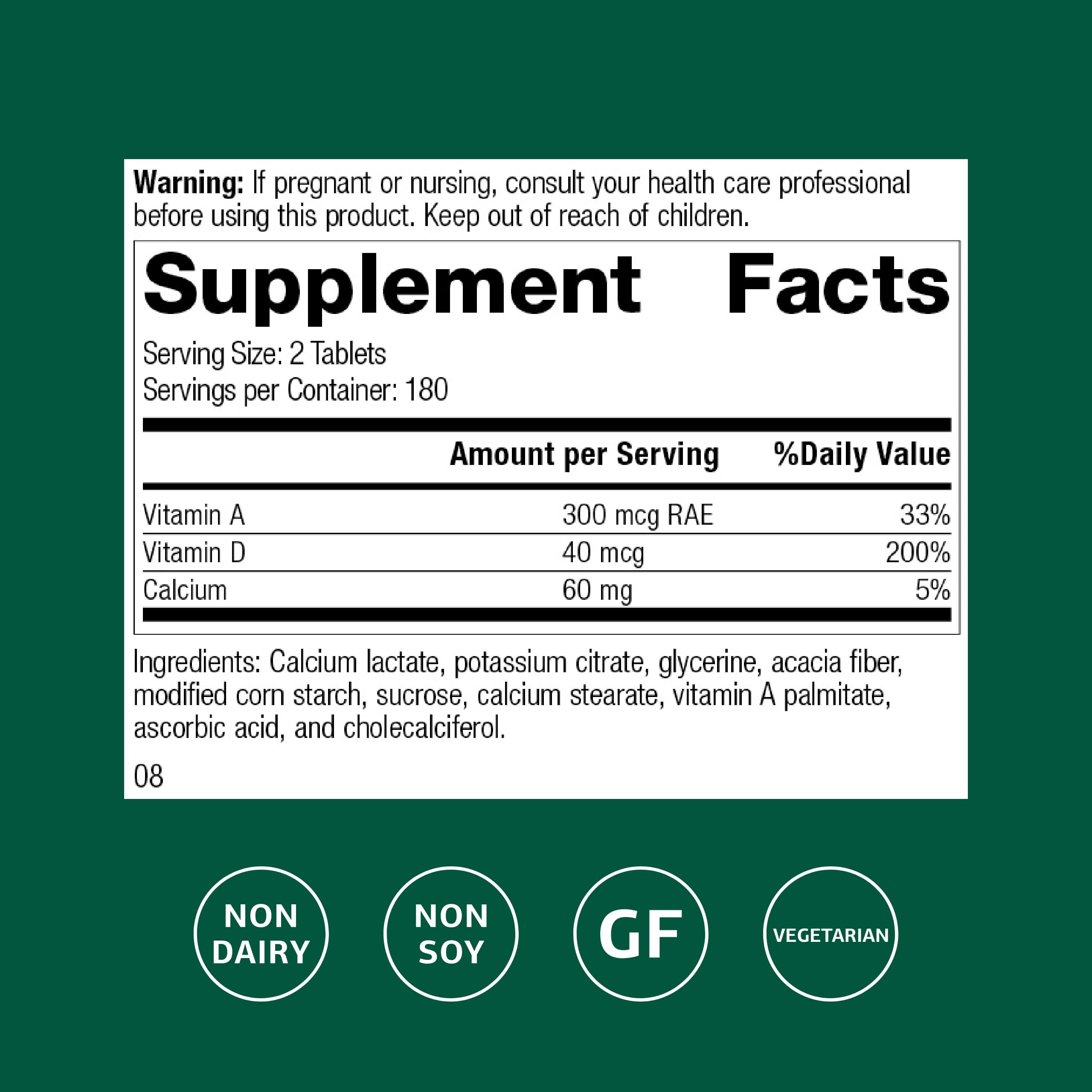 Standard Process Cataplex D bottle back label notes gluten-free and dairy-free compatibility.