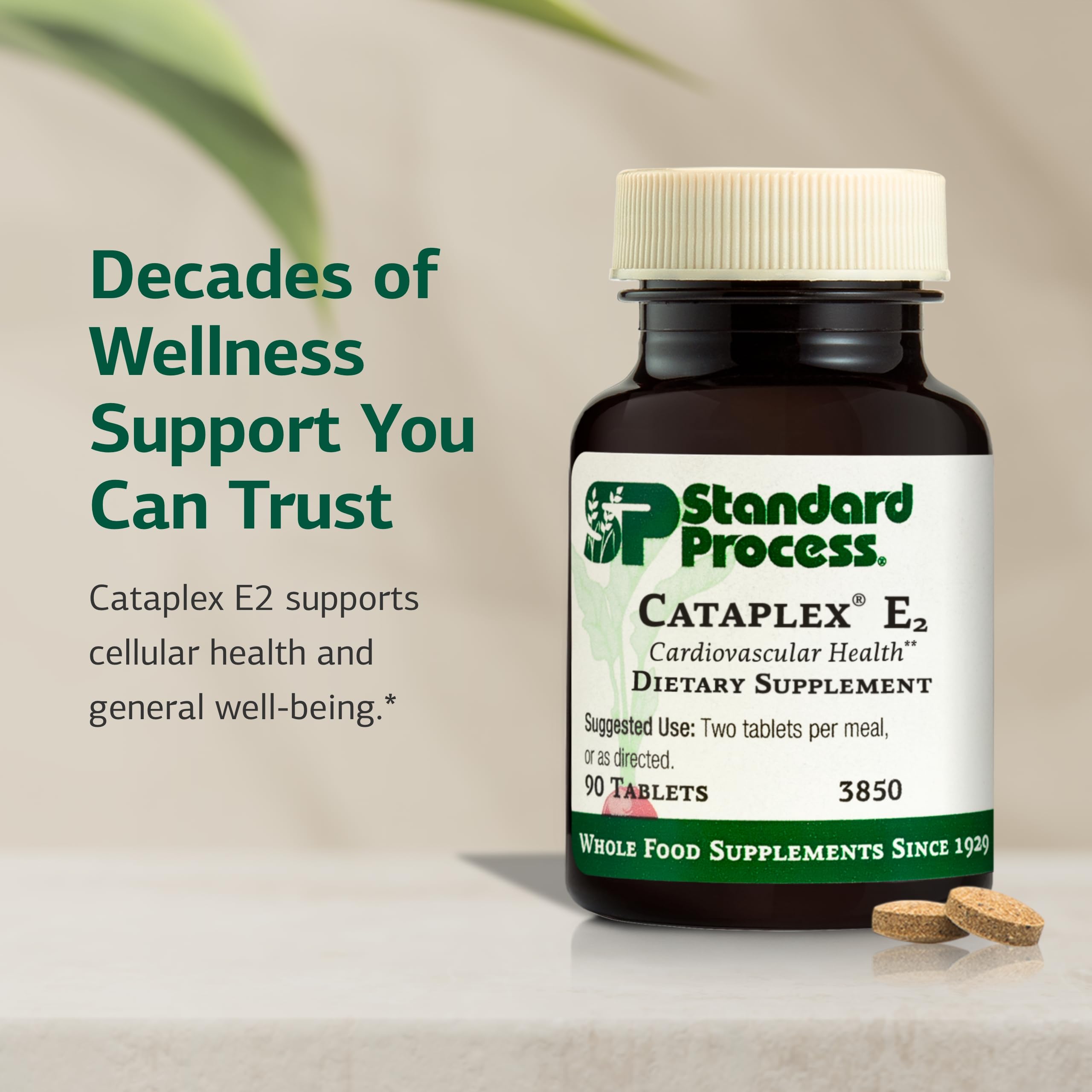 Cataplex E2 label detail emphasizing non-dairy and non-soy formulation.