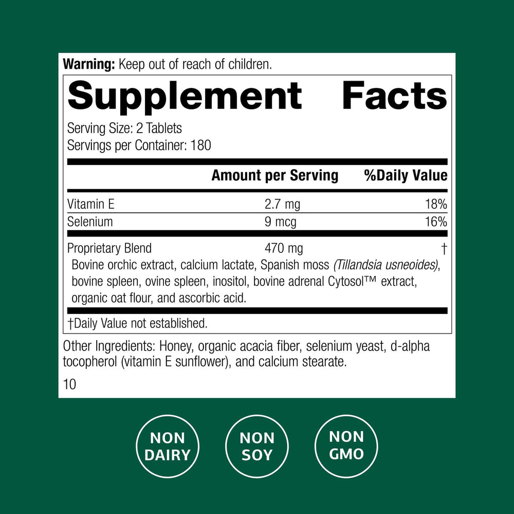 Cataplex E2 tablets close-up showing compact daily supplement for wellness routines.