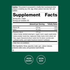 Standard Process Cataplex F bottle pour illustrates easy daily supplementation.