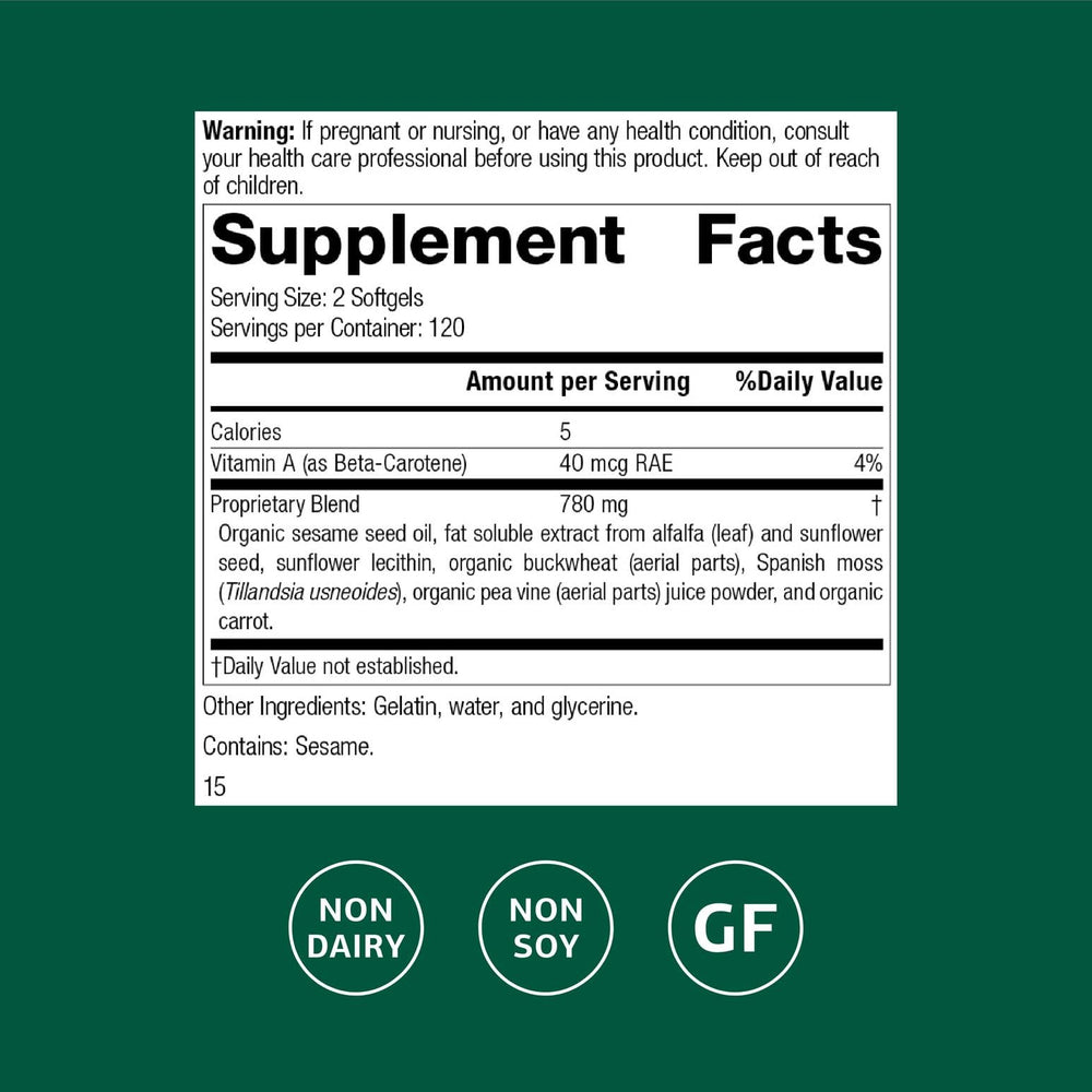 Standard Process Chlorophyll Complex softgels, convenient daily immune support