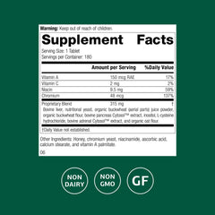 Standard Process Chromium Complex tablets ready for daily use to support healthy metabolism.
