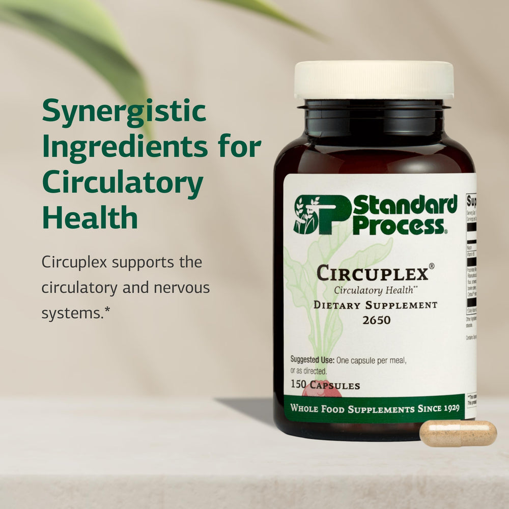 Standard Process Circuplex box packaging highlights whole food-based formula