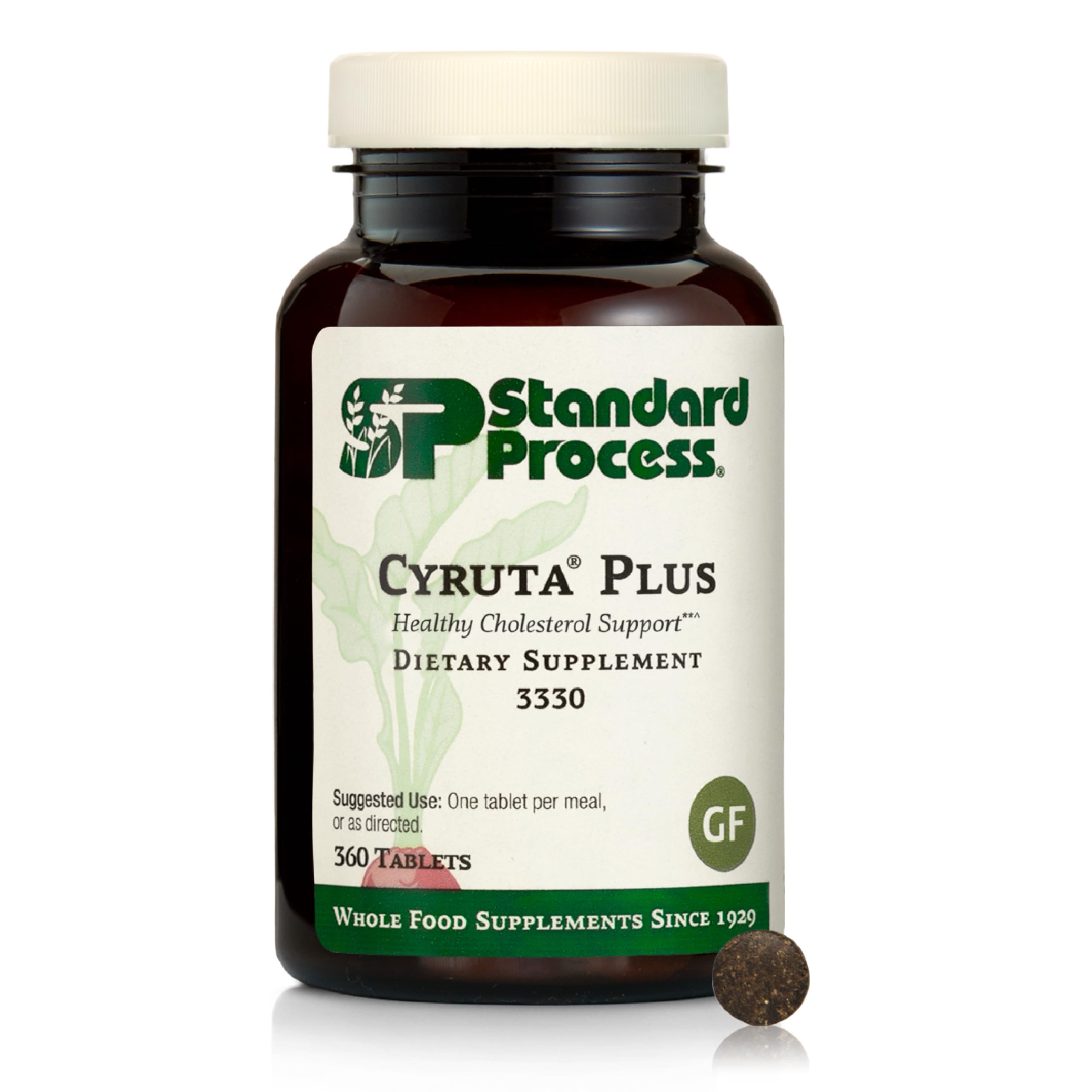 Standard Process Cyruta Plus bottle pour shows easy daily capillary support.