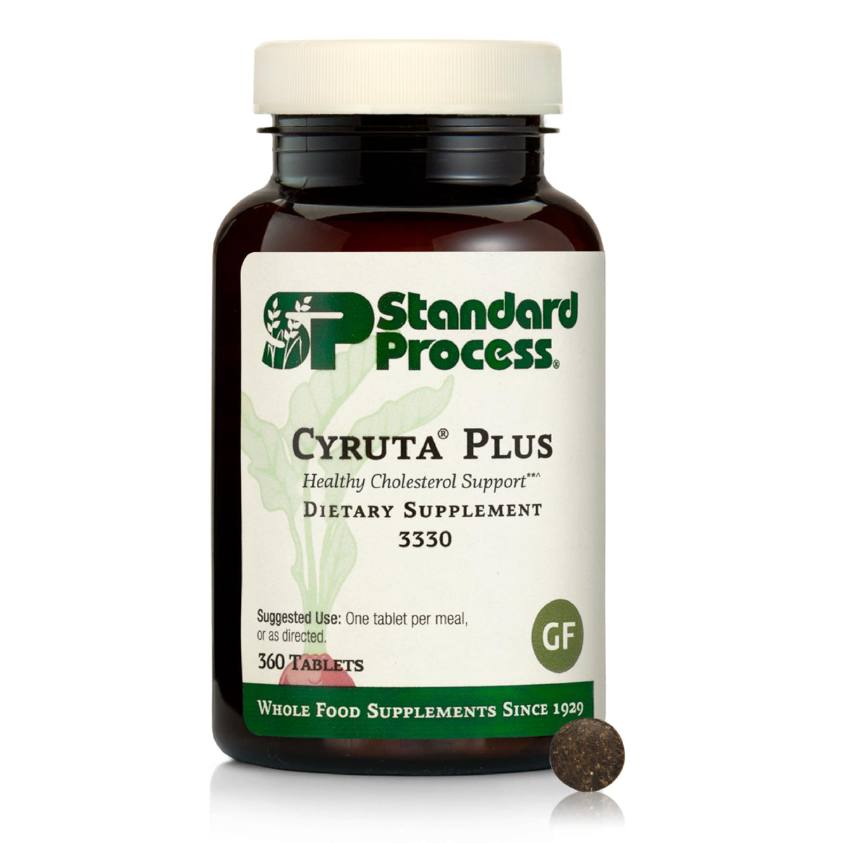 Standard Process Cyruta Plus bottle pour shows easy daily capillary support.