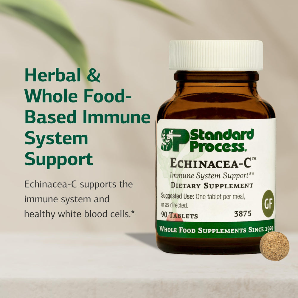 Standard Process Echinacea-C bottle back with label details