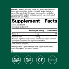 Echinacea-C tablets close-up for daily immune support