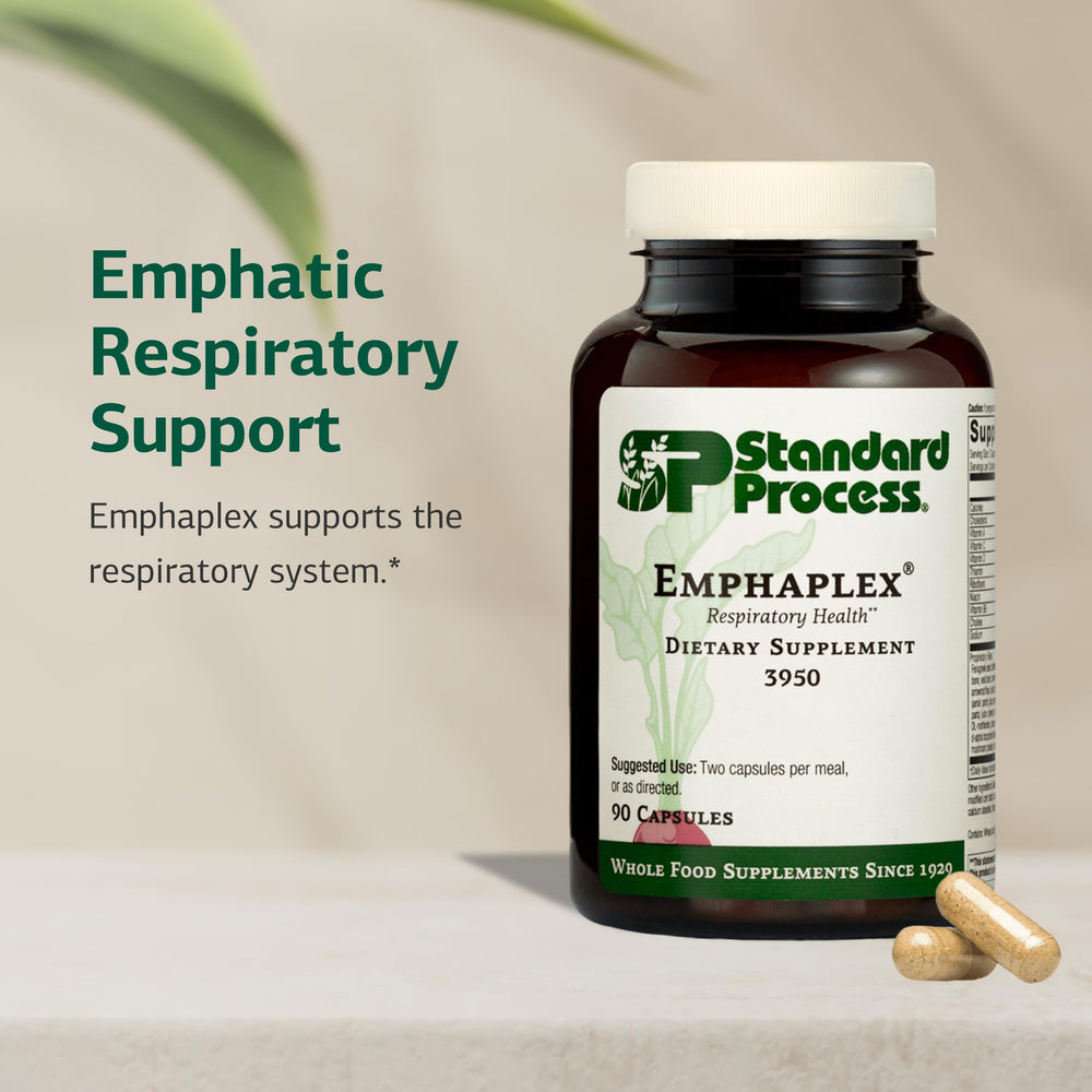 Standard Process Emphaplex capsules closeup with high quality appearance