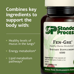 Standard Process Fen-Gre dosing scoop close-up for convenient intake.