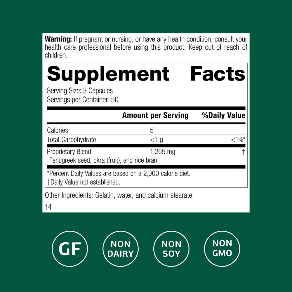 Standard Process Fen-Gre label detail highlighting gluten-free and dairy-free notes.