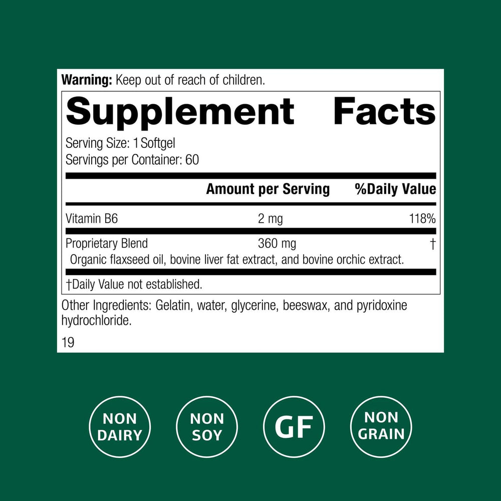 Close-up of Softgels from Standard Process Flax Oil Plus for omega-3 support