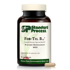 Standard Process For-Til B12 bottle front view highlighting brain and immune support.