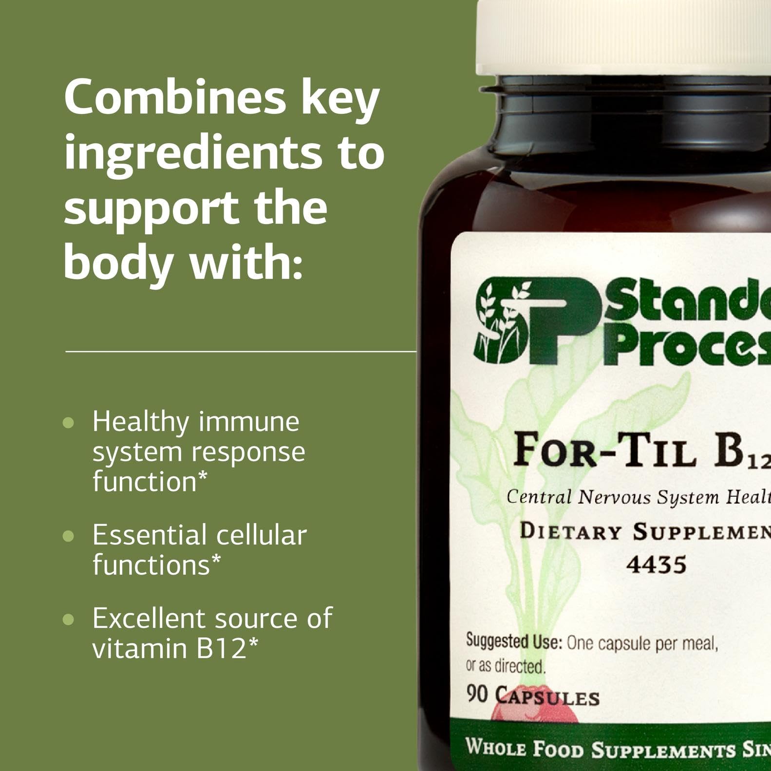 Standard Process For-Til B12 packaging emphasizes immune health support.