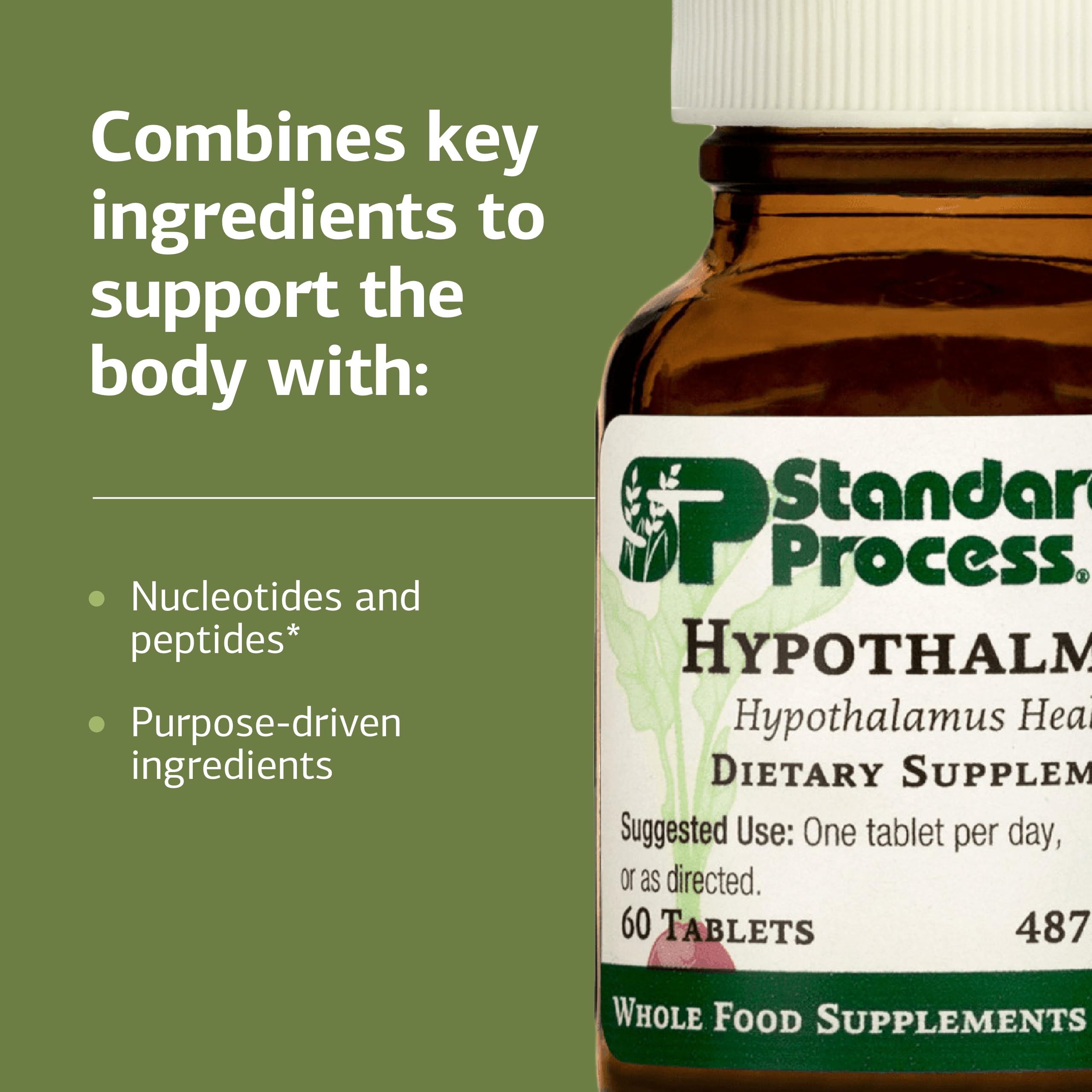 Porcine hypothalamus extract component in Hypothalmex overview image.