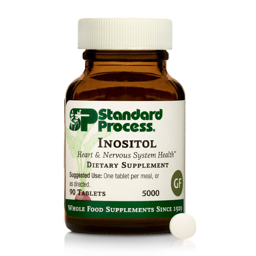 Standard Process Inositol bottle front displaying the plant-based supplement for nervous system support.