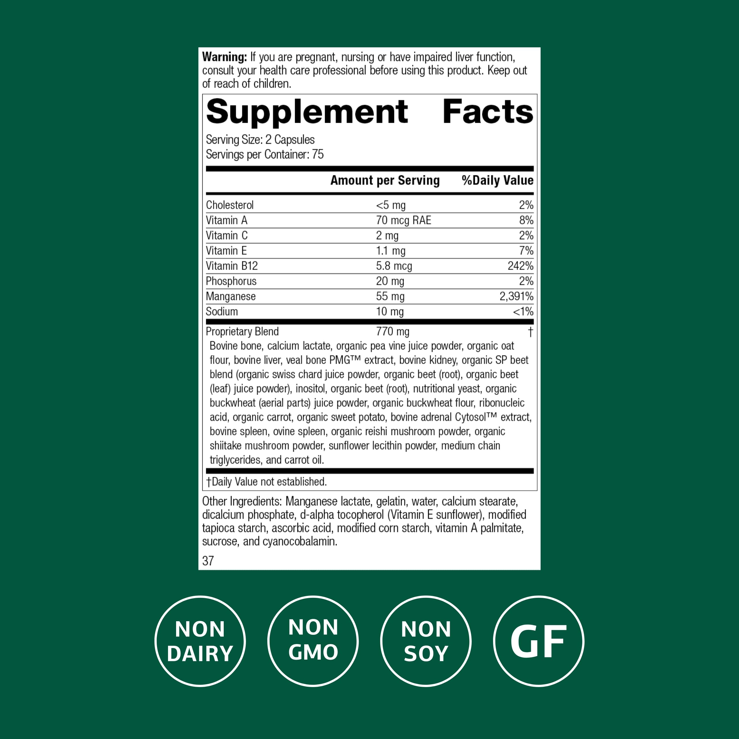 Standard Process Ligaplex I capsules shown for convenient daily joint and cartilage support.