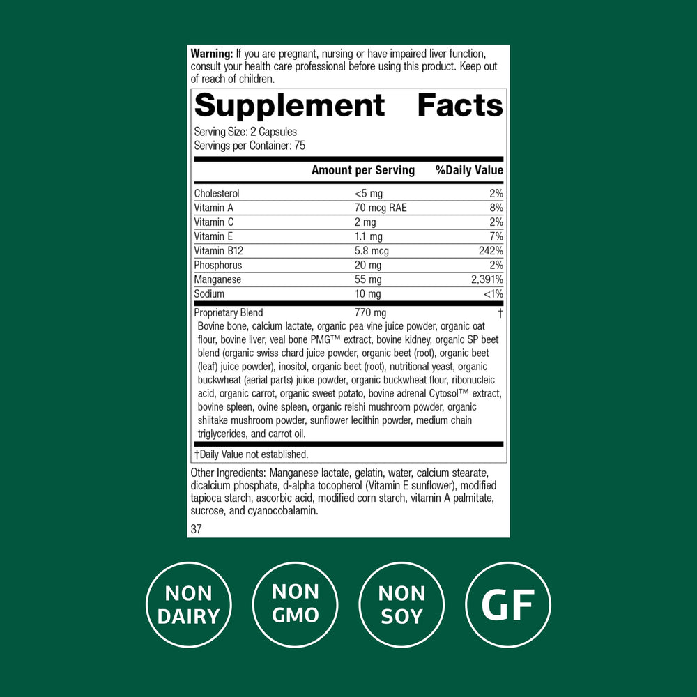 Standard Process Ligaplex I capsules shown for convenient daily joint and cartilage support.