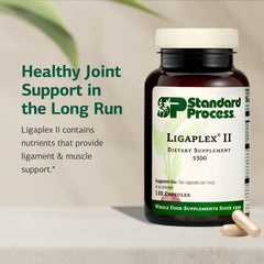 Standard Process Ligaplex II bottle side-label - clear nutrition details.