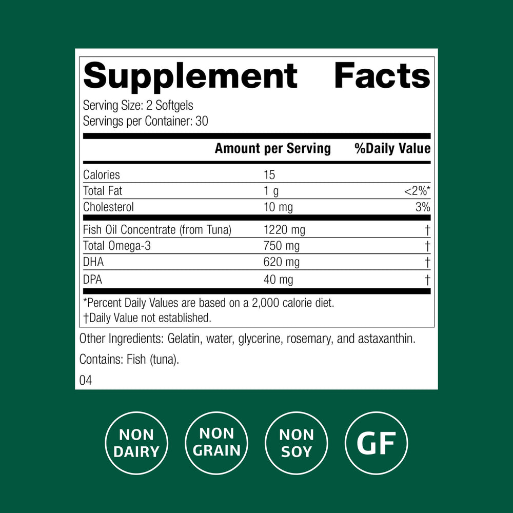 Olprima DHA softgels ready for daily omega-3 nutrition.